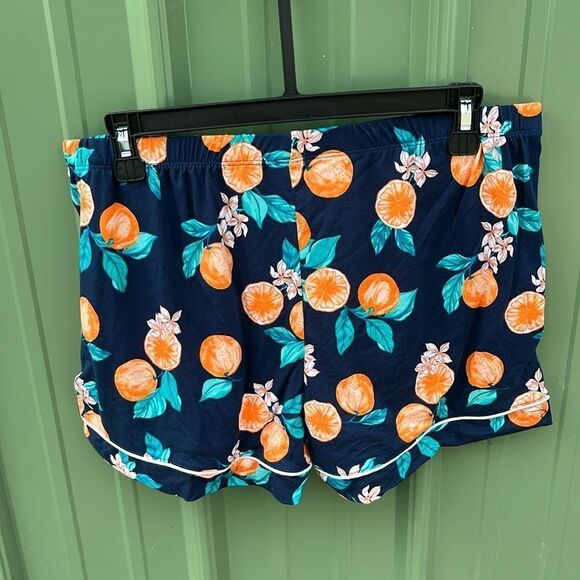 Dreamy Soft Short Sleeve Knit Notch Collar Top & Shorts Pajama 2-Pc Set Size M - Picture 5 of 8